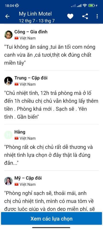 My Linh Motel Long Hải Exterior foto